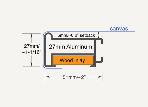 27mm Aluminum Profile measurements