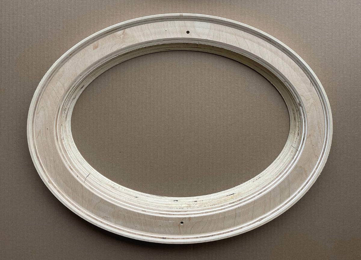 Various sizes of oval canvas strainers available