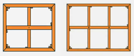 Stock-Sized Professional Stretcher Frames - 1 1/8" Professional