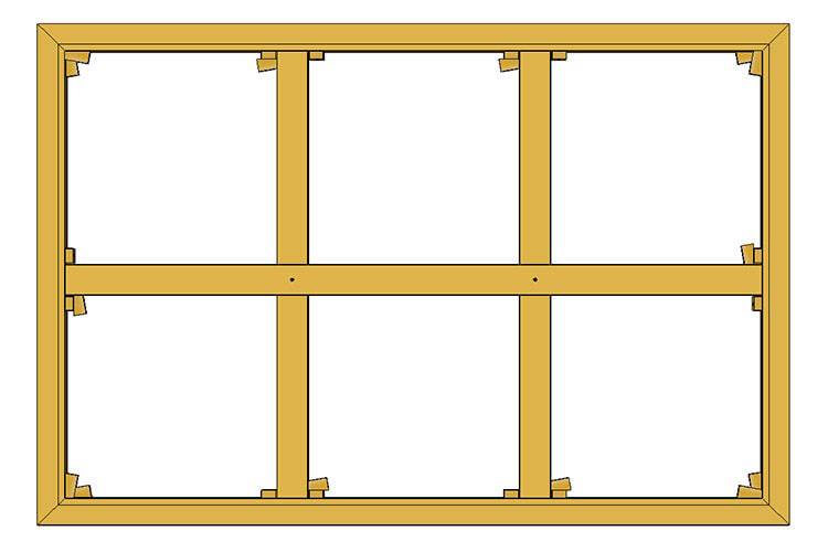 Stock-Sized Professional Stretcher Bars, Bundles & Braces - 1 1/8" Professional