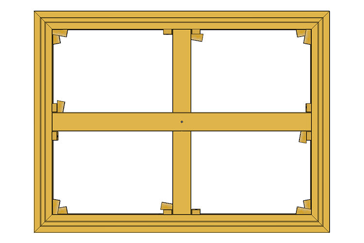 Stock-Sized Standard Stretcher Bars, Bundles & Braces - 3/4" Standard